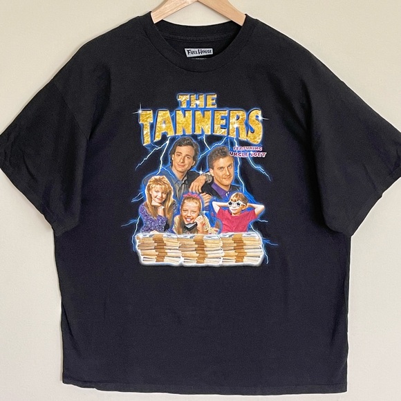 NEW Full House The Tanners Lightning Cash Stacks Graphic Black T Shirt Adult XL - Picture 3 of 8
